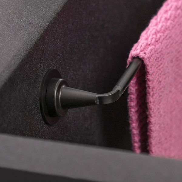 Magnetic Towel Holder Black Alu - Small