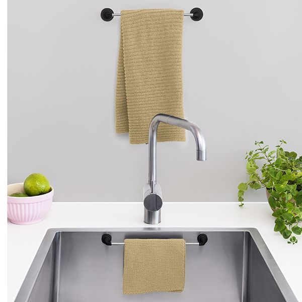 Stainless Steel Kitchen Rail set - w/ metal plate